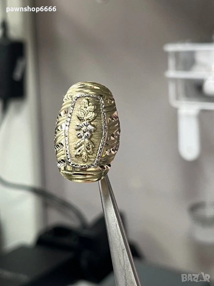 Златен пръстен 14 карата , снимка 1