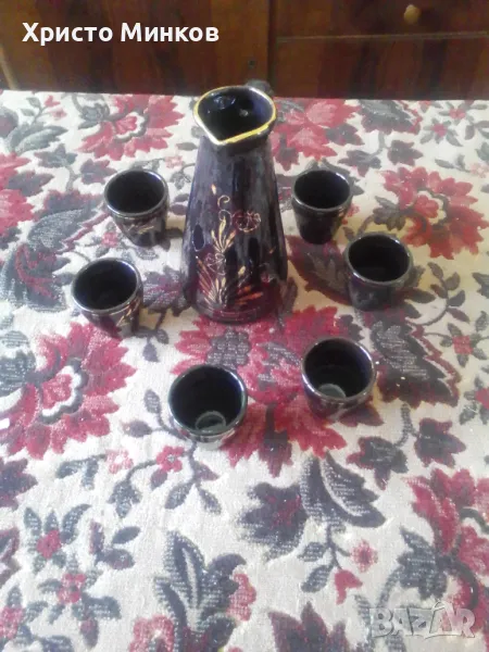 Продавам керамичен сервиз за ракия, снимка 1
