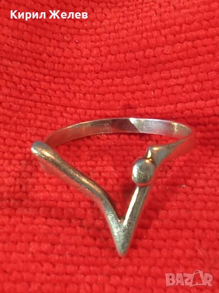 МАРКОВ СРЕБЪРЕН АРТ НУВО СТИЛ ПРЪСТЕН ВИСОКА ПРОБА СРЕБРО ДИЗАЙНЕРСКИ МОДЕЛ РЪЧНА РАБОТА 40912, снимка 1