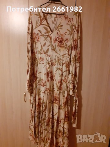 Разкошна дълга маркова рокля на цветя - НМ , снимка 2 - Рокли - 33374900