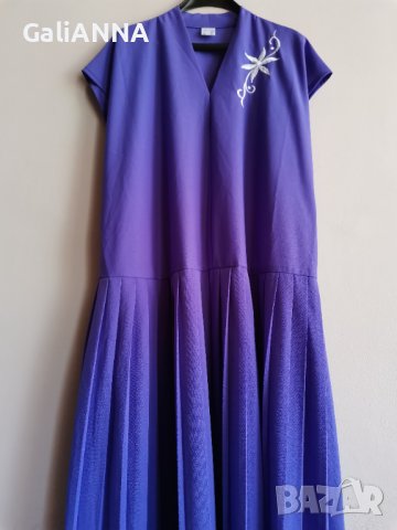 СТРАХОТНА РОКЛЯ В ЛЮЛЯКОВ ЦВЯТ РАЗМЕР 2-3XL