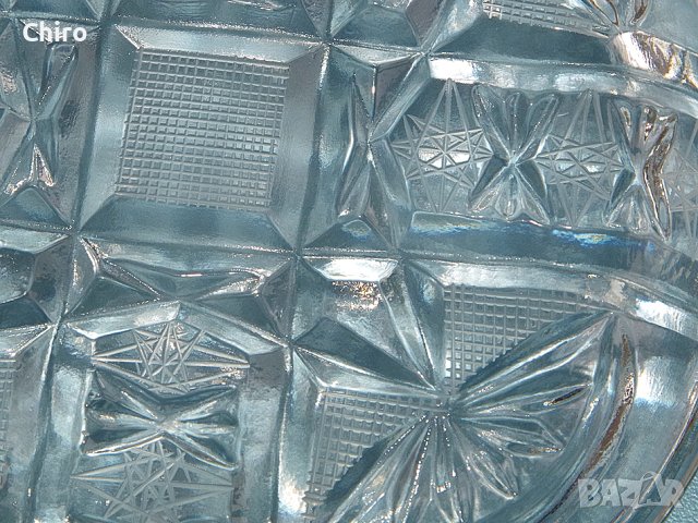 Сервиз 6 чинийки оловен кристал, снимка 6 - Чинии - 40799827