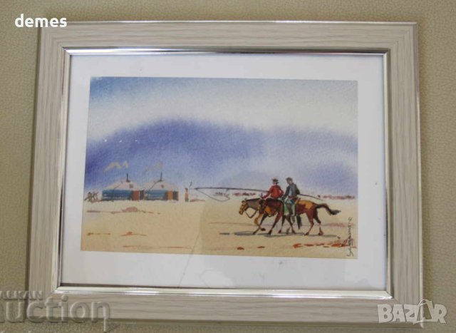 Серия традиционни картини живопис - Монголия, снимка 4 - Картини - 43187736