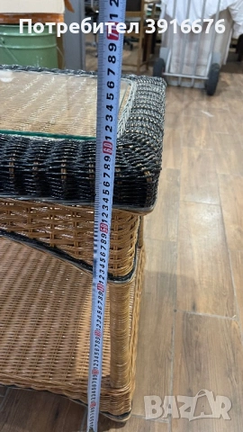 Ратанова маса + стол, снимка 9 - Градински мебели, декорация  - 53479339