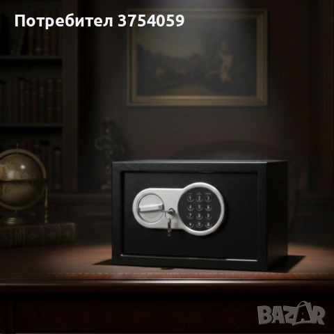 Сейф за ценности Cheffinger с цифрово заключване – 8,5L, 16L и 26L варианти, батерии и монтажни болт, снимка 6 - Други стоки за дома - 53208429