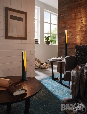 Стилен LED Подов/Колонен Лампион - Eglo Barbotto (модел 97584) –  с Изискан Дизайн!, снимка 2 - Лампиони - 50773936