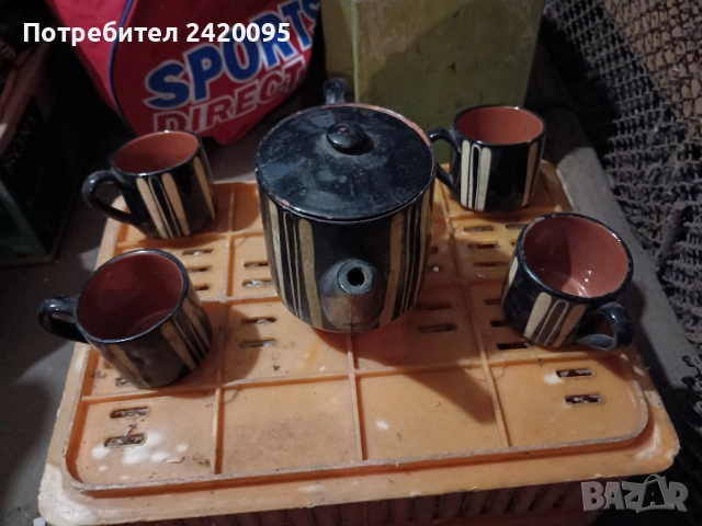 керамичен сервиз за вино-10лв, снимка 1