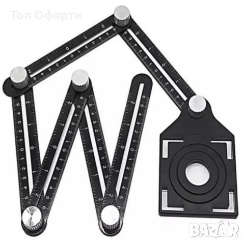 Измервателен инструмент с шест ъгъла и шаблон, снимка 7 - Други инструменти - 47912003
