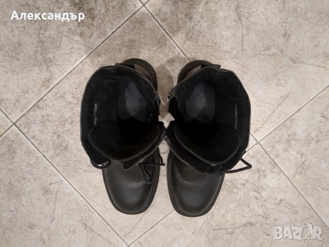 Боти Marco Tozzi черен цвят 39 номер естествена кожа, снимка 8 - Дамски боти - 53345227