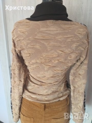 Блуза в кафявата гама - 6,00лв., снимка 5 - Блузи с дълъг ръкав и пуловери - 16533551