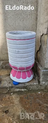 бетонна кашпа/саксия , снимка 8 - Саксии и кашпи - 49848819