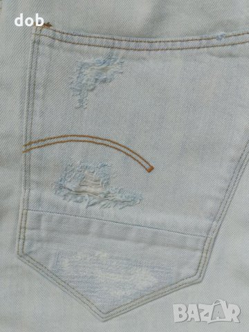 Нови бели къси мъжки панталони G Star Arc 3D tapered 1/2оригинал, снимка 4 - Къси панталони - 33163350