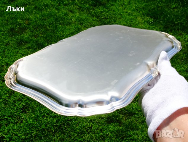Посребрен поднос,плато Quist,510 гр. , снимка 5 - Аксесоари за кухня - 33341076