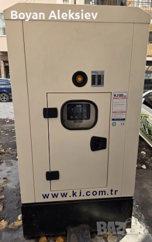 Дизелов трифазен генератор, стационарен, 75kVA,  с компютърно управление, на 62 работни часа, снимка 2 - Генератори - 52584993