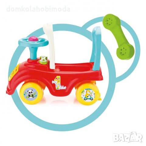 Последни бройки Fisher Price 3в1 Кола за бутене с волан, Клаксон, 48х18х20,5см, Детски телефон, снимка 5 - Коли, камиони, мотори, писти - 36599352