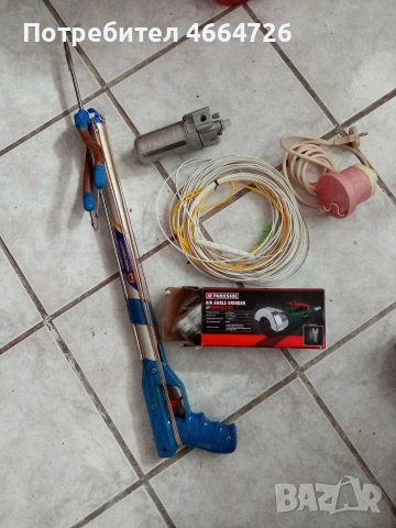 Харпун, филтър, нагревател за вода, ъглошлайф на въздух, оптичен кабел, електромотори , снимка 6 - Екипировка - 53584073