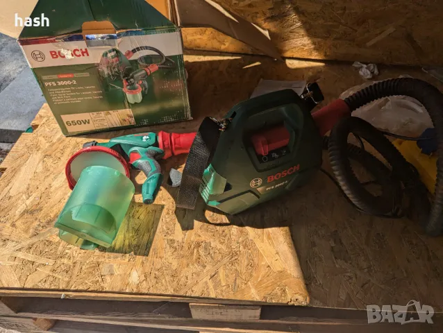 Пистолет за боядисване Bosch - PFS 3000-2, 650W, 1 l, снимка 4 - Други инструменти - 47295359