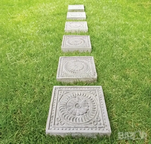 Голяма форма за градински плочки 30/30 см, снимка 2 - Форми - 53521553