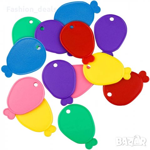 Нови 12 броя Пластмасови тежести за балони с хелий Цветни висулки , снимка 4 - Други - 34569888