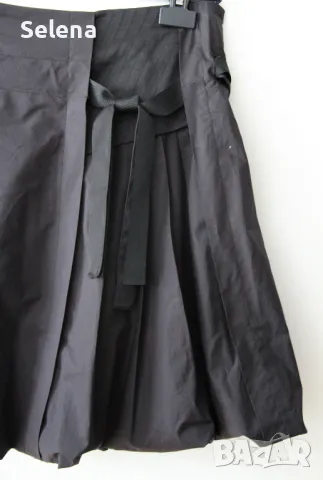 Ефектна черна пола , снимка 2 - Поли - 49573824