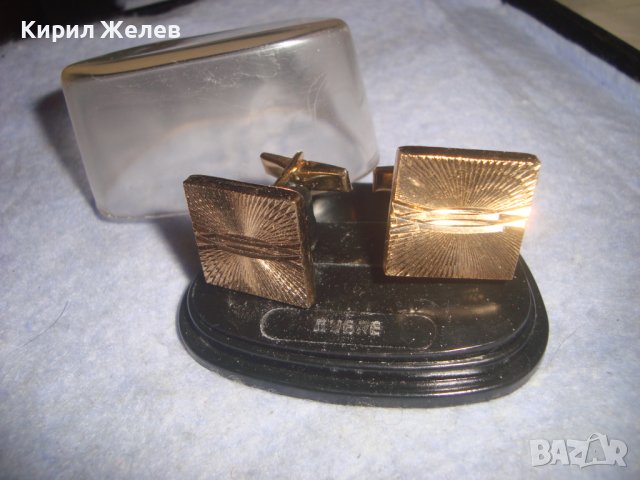 СТАРИ ПОЗЛАТЕНИ ЗЛАТНО ДУБЛЕ БУТОНЕЛИ БРОНЗОВИ - ЗЛАТАРСКА ПРОМИШЛЕНОСТ СОФИЯ с КУТИЙКА 28889, снимка 5 - Антикварни и старинни предмети - 37590403