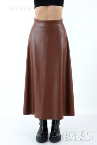 Прекрасна кожена пола голям размер - талия 88