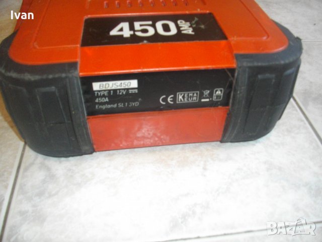 Black Decker-Стартиращо Устройство 12 Волта-450 Ампера-Блек ДекерЗа Автомобил-Лодка, снимка 4 - Други инструменти - 33181419