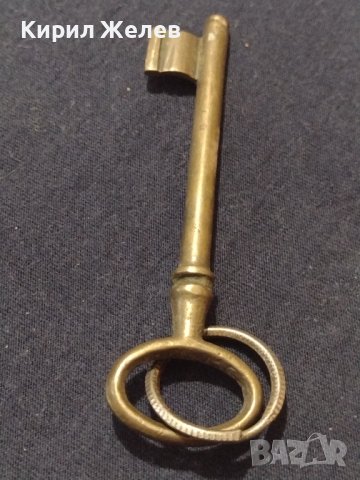 Стар рядък бронзов ключ за КОЛЕКЦИЯ ДЕКОРАЦИЯ 41009, снимка 6 - Други ценни предмети - 43279484