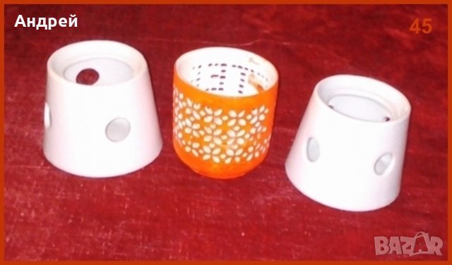 Комплект от два порцеланови съда за арома терапия + подарък, снимка 2 - Други стоки за дома - 27018239