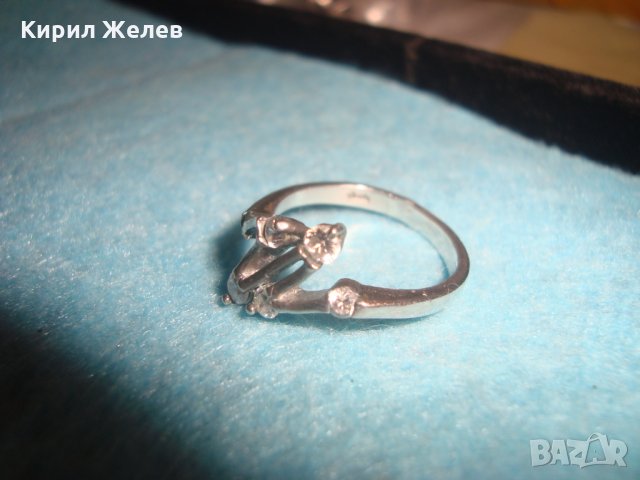 СРЕБЪРЕН МОДЕН СКЪПОЦЕНЕН ПРЪСТЕН РОДИРАНО СРЕБРО 925 с ИНКРУСТИРАНИ ЦИРКОНИ АРТ БУТИК ДИЗАЙН 25197, снимка 13 - Пръстени - 34655194