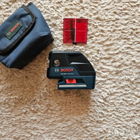 BOSCH GCL 25 комбиниран линеен и точков лазер с 2 кръстосани линии и 5 точки в едно