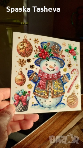 Диамантени коледни картички , снимка 3 - Други - 52764319