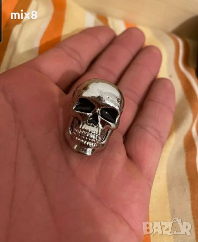 Пръстен череп, снимка 3 - Пръстени - 38907203