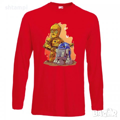Мъжка тениска Star Wars R2-D2 & C3PO Star Wars Игра,Изненада,Подарък,Геймър, , снимка 6 - Тениски - 36809844