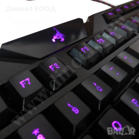 Клавиатура (жична) RoTech RT-50227 Game Backlight USB Black, снимка 4 - Клавиатури и мишки - 33607206