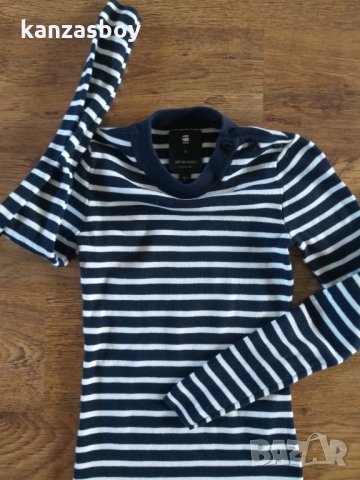 g-star exly stripe r dress knit wmn - страхотна рокля КАТО НОВА, снимка 5 - Рокли - 34686075