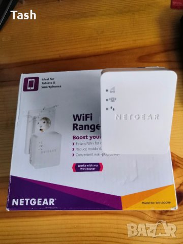 Репиатор Netgear WN1000RP, N300, WiFi Range Extender , снимка 2 - Мрежови адаптери - 32467575
