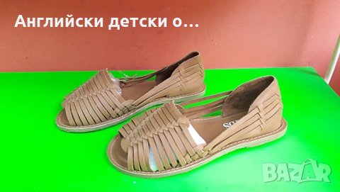 Английски детски еспадрили естсетвена кожа-M&S, снимка 3 - Детски обувки - 28709353