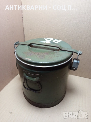 Соц Стара Военна Термо Бака 10лт., снимка 5 - Антикварни и старинни предмети - 51643823