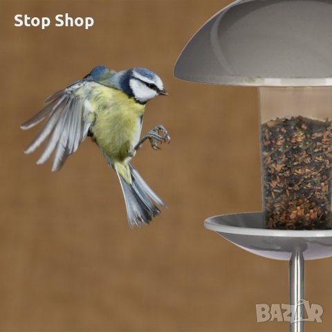 Стоманена Хранилка за птици с пръчка или висяща, снимка 5 - Градински мебели, декорация  - 40440476