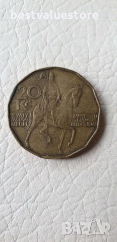 Монета От 20 Чешки Крони От 1993г., снимка 2 - Нумизматика и бонистика - 28194526