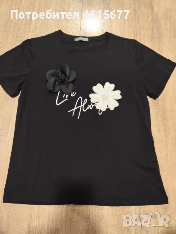 блузка с цветя, снимка 2 - Тениски - 52345855