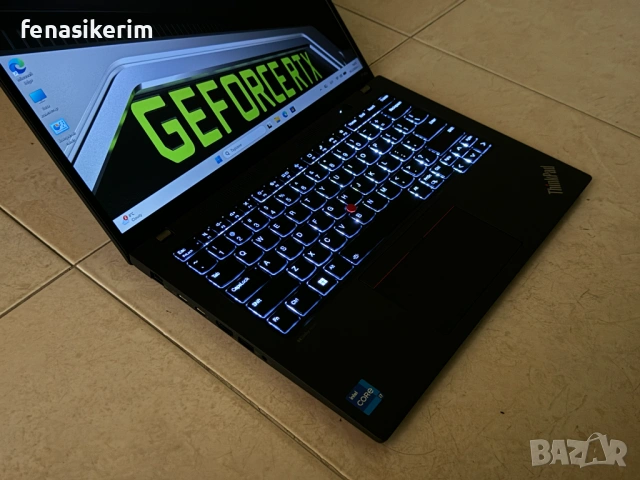 14' WUXGA i7-1360p Lenovo ThinkPad P14s Gen 4 32GB LPDDR5/1TB NVMe/Подсветкa/RTX A500/Гаранция, снимка 6 - Лаптопи за работа - 53497509