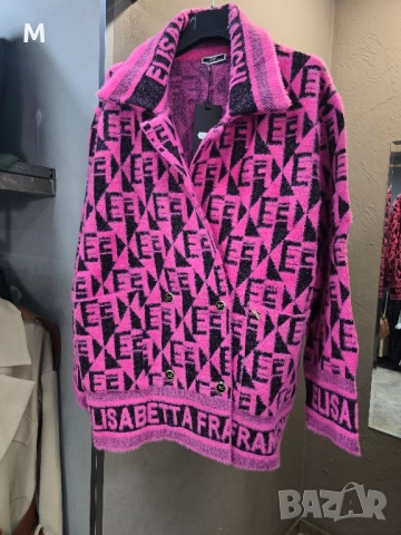 НОВО уникално палто / жилетка от АНГОРА / КАШМИР на Elisabetta Franchi 