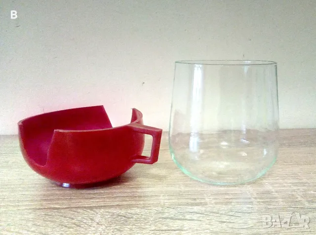 Комплект ретро чаши с поставки подстакани 18 броя, снимка 2 - Чаши - 48154526