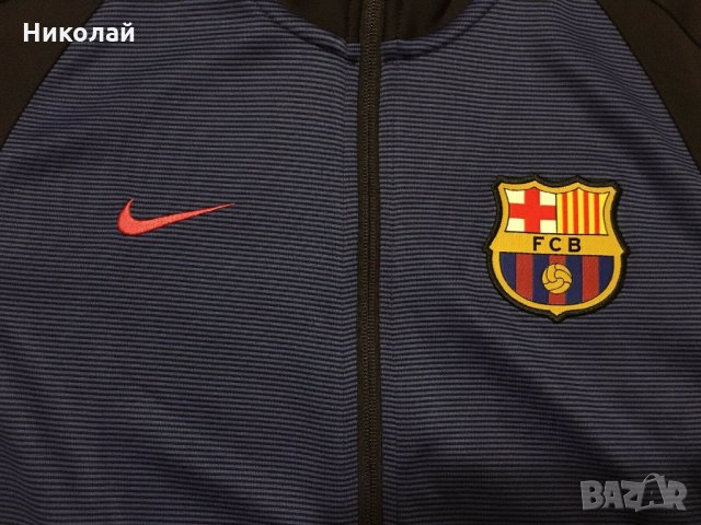 Nike FC Barcelona Authentic Track Jacket, снимка 4 - Спортни дрехи, екипи - 27916022