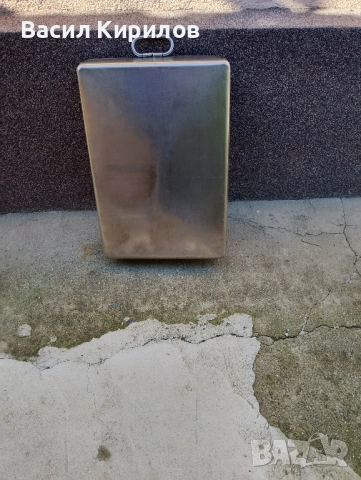 Тава Хром Силистра от соца 40см на 60см на 8см дълбочина , снимка 2 - Съдове за готвене - 52226477