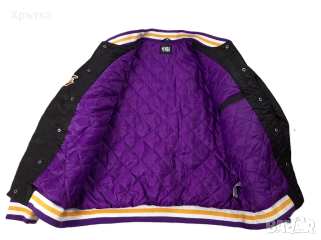 NBA Lakers LeBron James Varsity - Оригинално мъжко яке размер XL, снимка 7 - Якета - 52081302