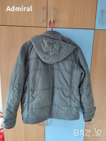 Мъжко стилно зимно яке с качулка , снимка 4 - Якета - 48379952