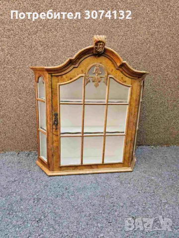 Витрина за стена с интарзия (големият размер), снимка 3 - Секции и витрини - 49766119